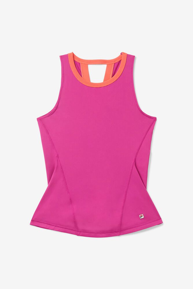 Fila Baseline Full Coverage Pink Tank Top Womens - NZ 70465-EISW